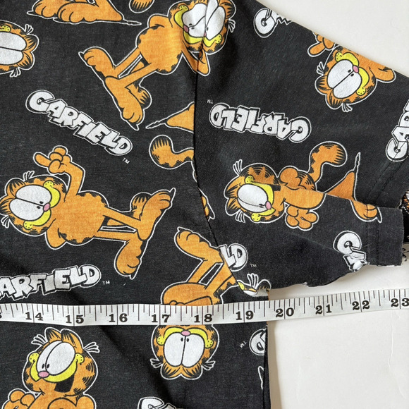 Nickelodeon Garfield Small All-Over Print Graphic Tee Cotton Nostalgic Cartoon - Picture 8 of 9